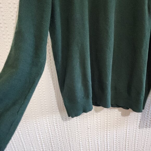 Michael Kors Men's Dark Green Long Sleeve Light Weight Sweater Size Medium - Picture 10 of 10